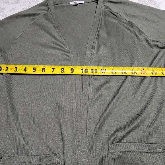 Maurices Olive Green Open-Front Cardigan Size Small - Picture 8 of 11